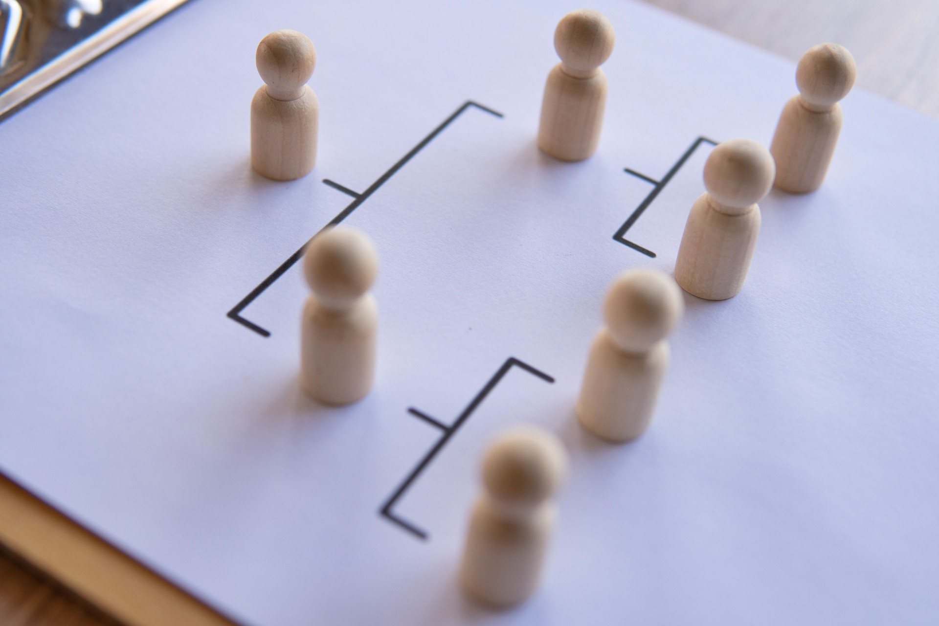 Company hierarchical organizational chart